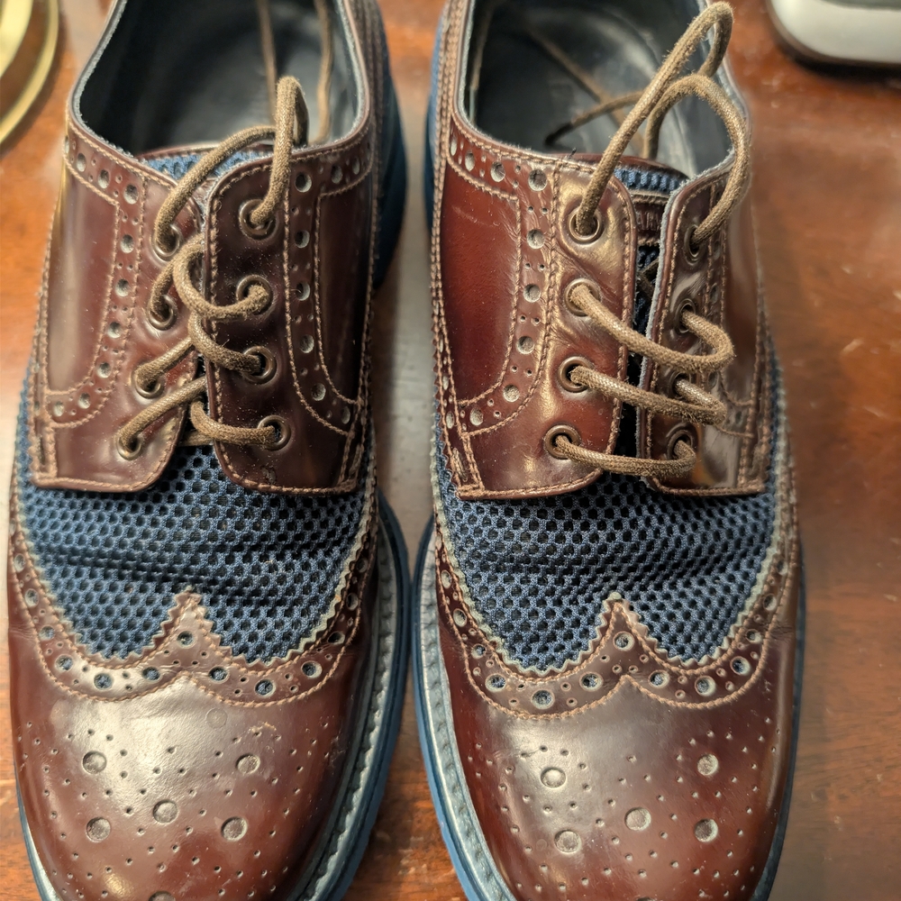 Emporio Armani Brown and Navy Oxfords